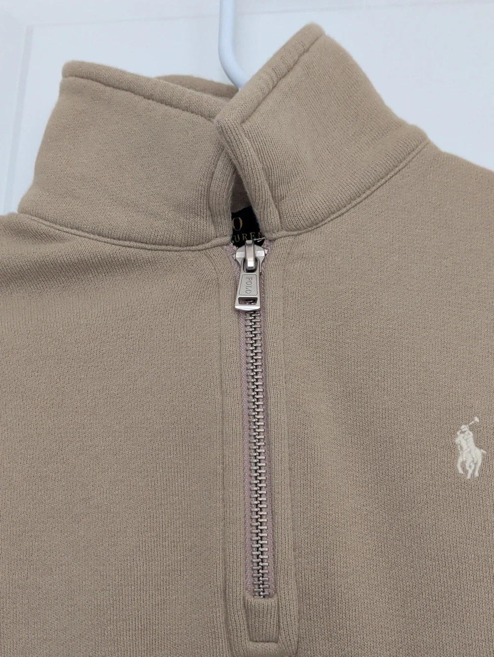 Polo Ralph Lauren Littl Boys Long Sleeve Half-Zip Fleece Lined Sweater Tan Age 5